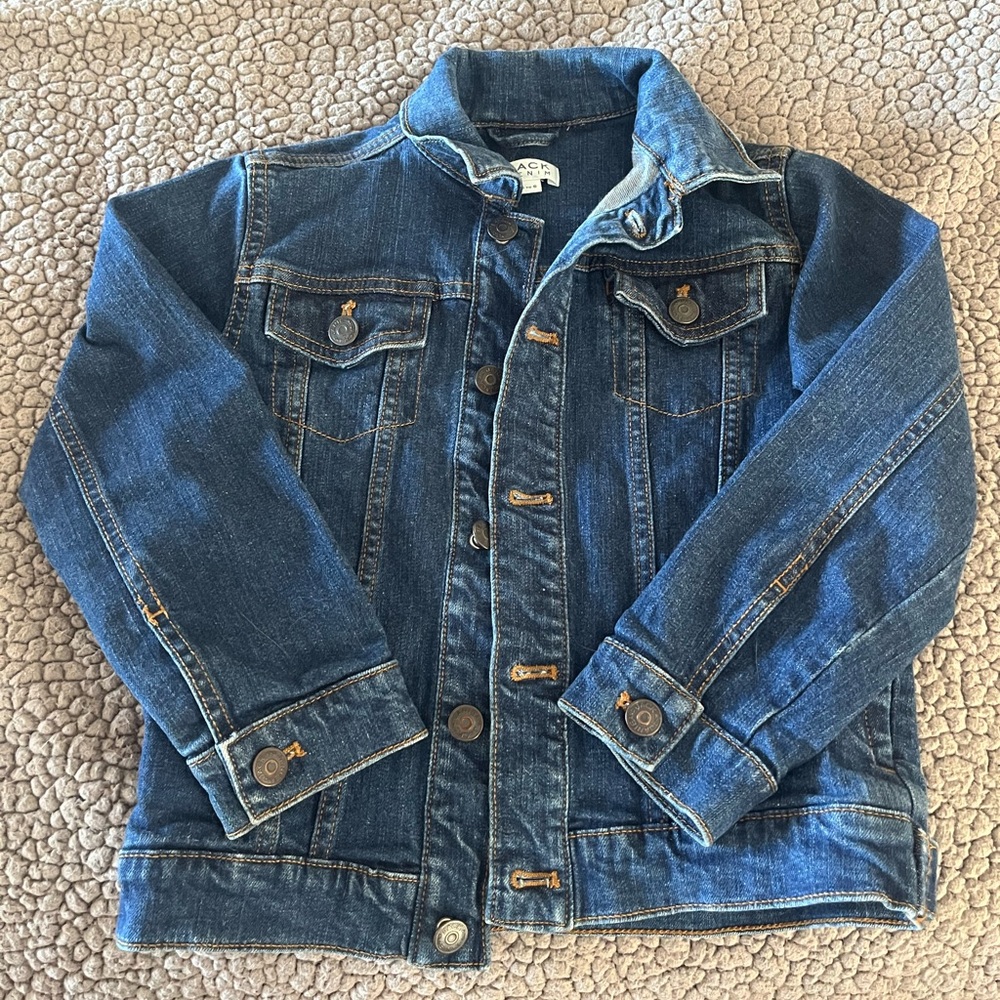 Janie and Jack Denim Jean Jacket Size 5-6 kids.